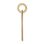 14k with Black Enamel Edge .027 Gauge Round Engravable 17mm Disc Charm - Image 2