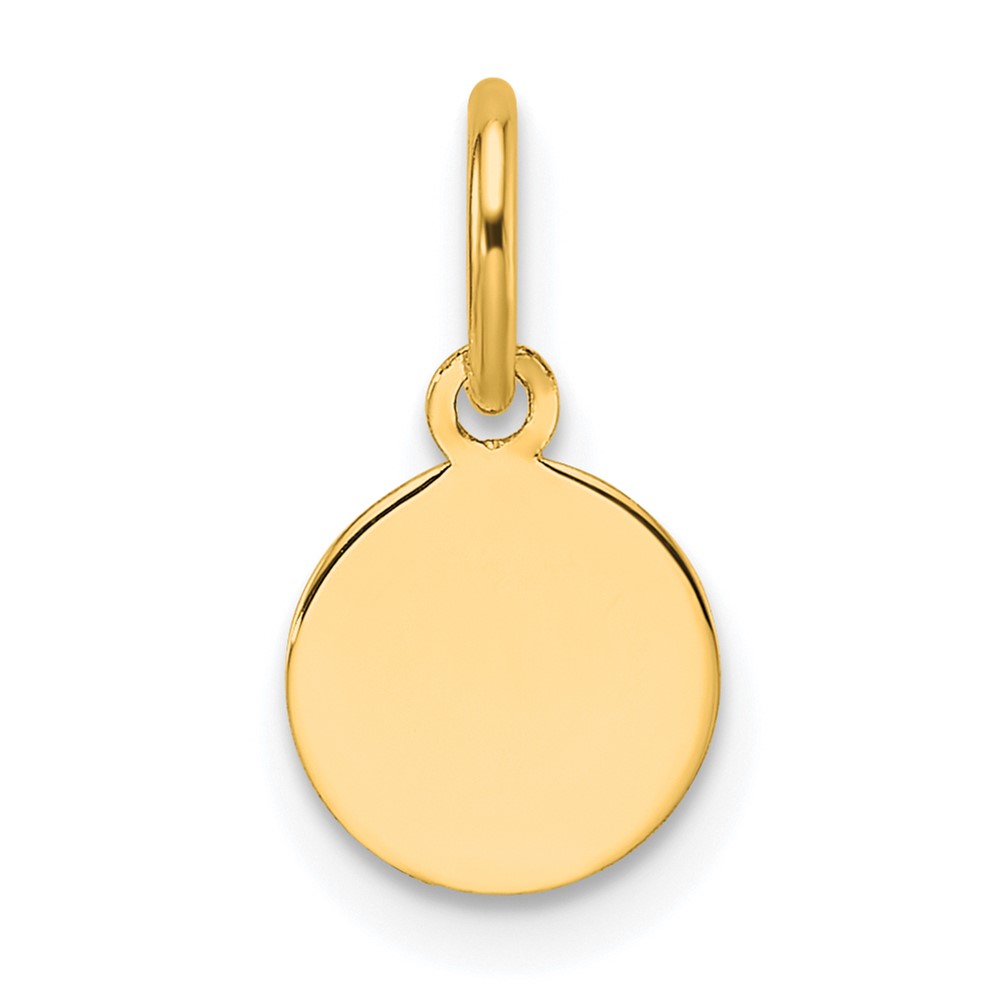 XM673-9.jpg 10k Plain .027 Gauge 7.5x7.5mm Circular Engravable Disc Charm - Image 1