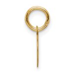 14k Plain .013 Gauge Round Engravable 7.5mm Disc Charm - Image 2