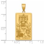 14ky The Chariot Tarot Card Pendant - Image 4