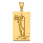 14ky The Hermit Tarot Card Pendant