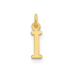 14ky Cutout Letter I Initial Pendant