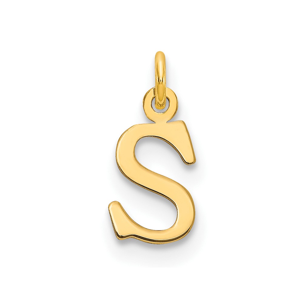 XNA1160GP_S.jpg 14ky Cutout Letter S Initial Pendant - Image 1