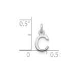 14kw Cutout Letter C Initial Pendant - Image 2
