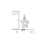 14kw Cutout Letter F Initial Pendant - Image 2