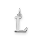 14kw Cutout Letter L Initial Pendant