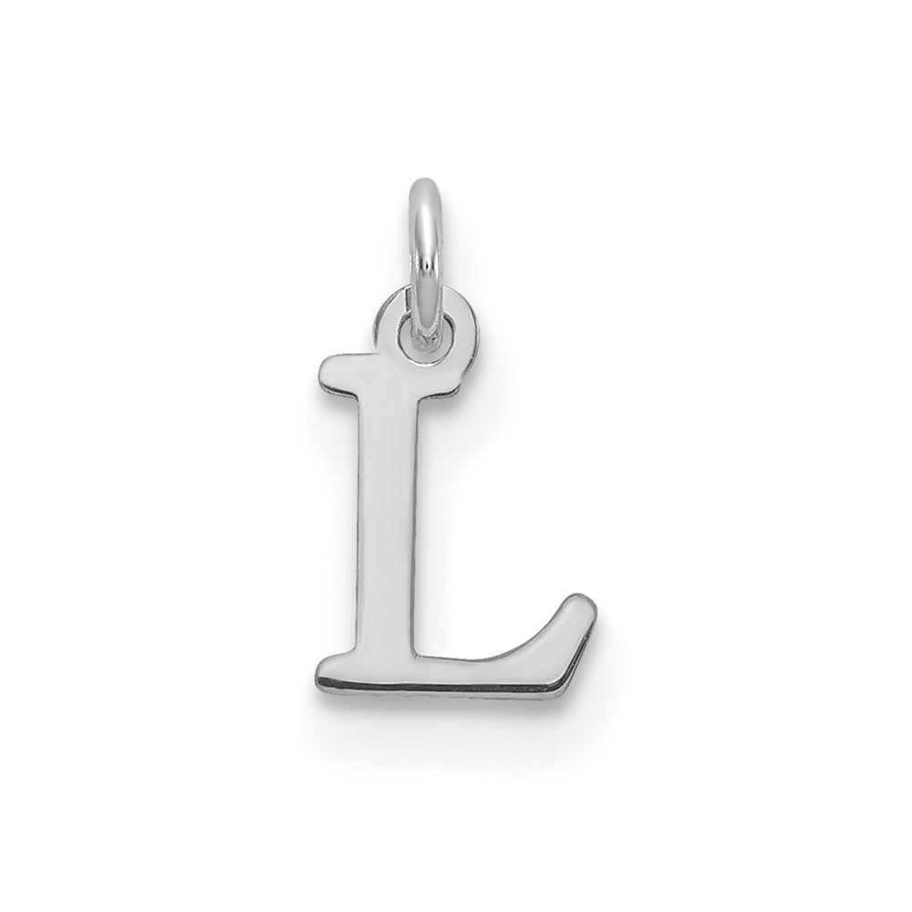 XNA1160SS_L-1.jpg 14kw Cutout Letter L Initial Pendant - Image 1