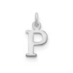 14kw Cutout Letter P Initial Pendant
