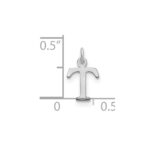 14kw Cutout Letter T Initial Pendant - Image 2