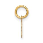 14KY Upper case Letter F Initial Charm - Image 2