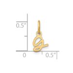 14KY Upper case Letter G Initial Charm - Image 3