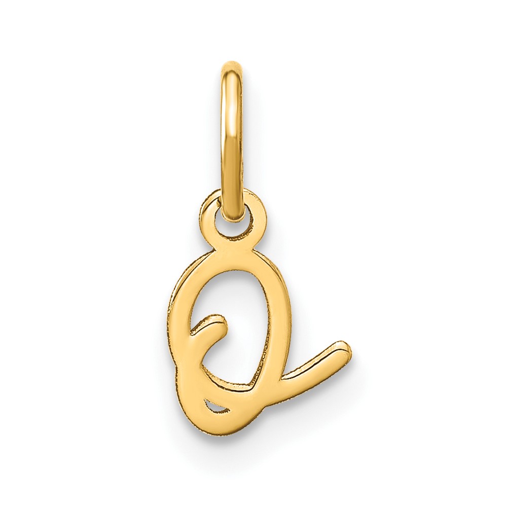 XNA1305GP_O.jpg 14KY Upper case Letter O Initial Charm - Image 1