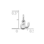 14KW Lower case Letter A Initial Charm - Image 3