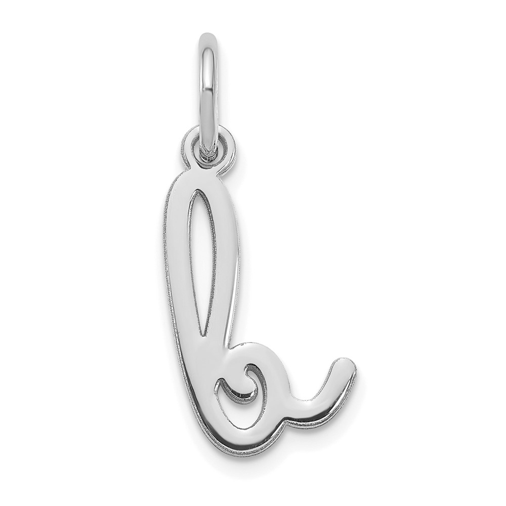XNA1307SS_B.jpg 14KW Lower case Letter B Initial Charm - Image 1