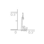 14KW Lower case Letter K Initial Charm - Image 4