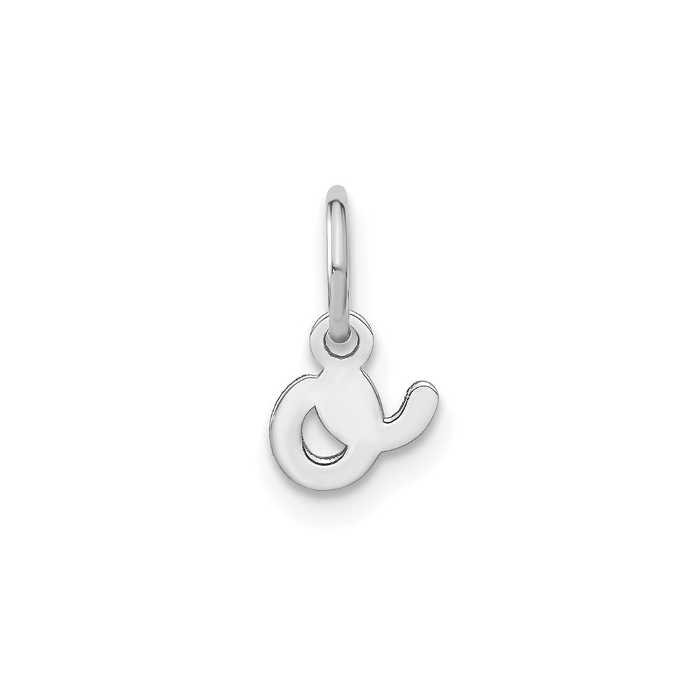 XNA1307SS_O.jpg 14KW Lower case Letter O Initial Charm - Image 1