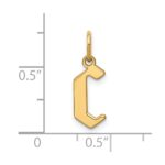 14KY Letter C Initial Pendant - Image 3