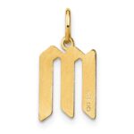 14KY Letter M Initial Pendant - Image 3