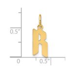 14KY Letter R Initial Pendant - Image 4