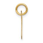 14KY Letter W Initial Pendant - Image 2