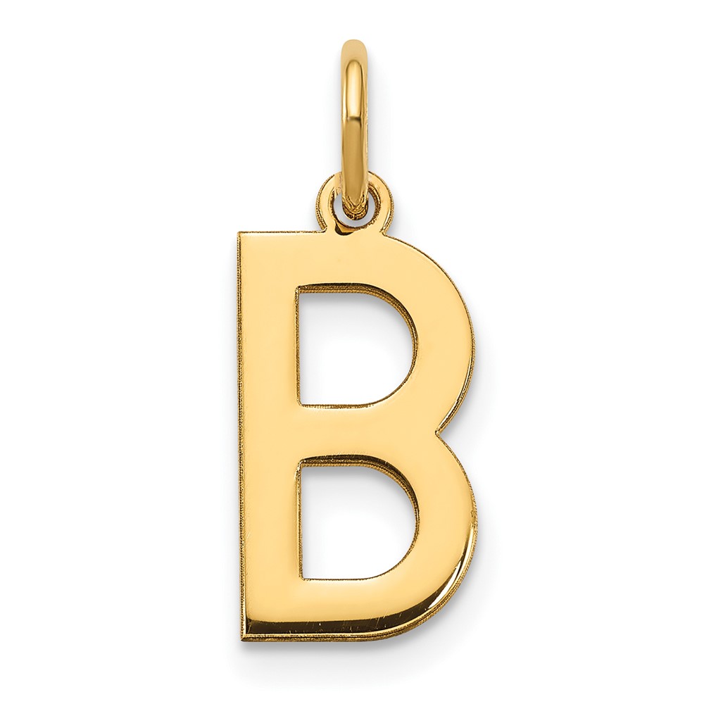 XNA1336GP_B.jpg 14ky Letter B Initial Pendant - Image 1