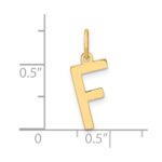 14ky Letter F Initial Pendant - Image 4
