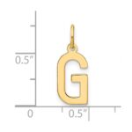 14ky Letter G Initial Pendant - Image 4