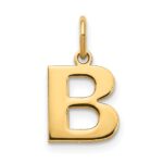 14ky Letter B Initial Pendant