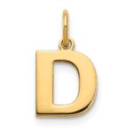 14ky Letter D Initial Pendant