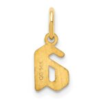 14KY Lower case Letter A Initial Pendant - Image 4