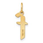 14ky Lowercase Letter F Initial Pendant - Image 3