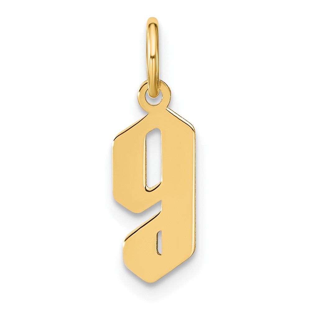 XNA1383GP_G.jpg 14ky Lowercase Letter G Initial Pendant - Image 1