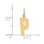 14ky Lowercase Letter P Initial Pendant - Image 4