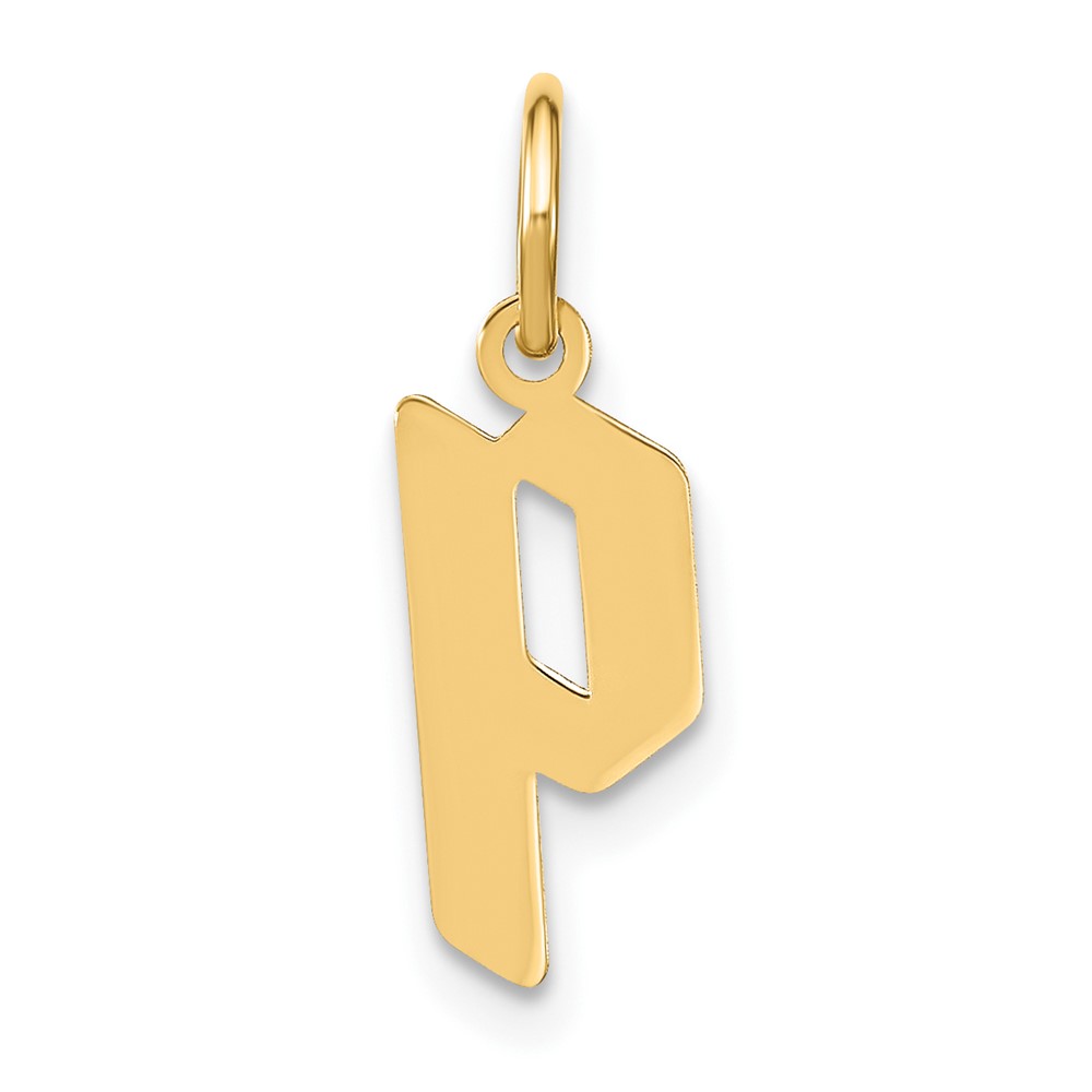 XNA1383GP_P.jpg 14ky Lowercase Letter P Initial Pendant - Image 1