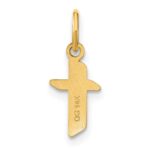 14ky Lowercase Letter T Initial Pendant - Image 3