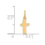 14ky Lowercase Letter T Initial Pendant - Image 4