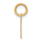 14ky Lowercase Letter W Initial Pendant - Image 2