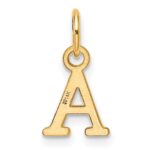 14ky Cutout Letter A Initial Pendant - Image 3