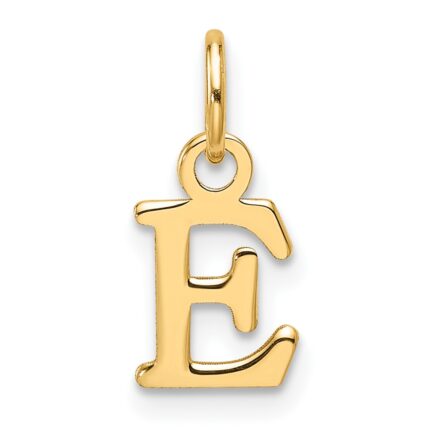 14ky Cutout Letter E Initial Pendant