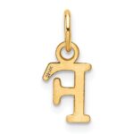 14ky Cutout Letter F Initial Pendant - Image 3