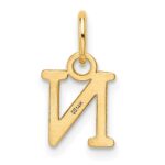 14ky Cutout Letter N Initial Pendant - Image 3