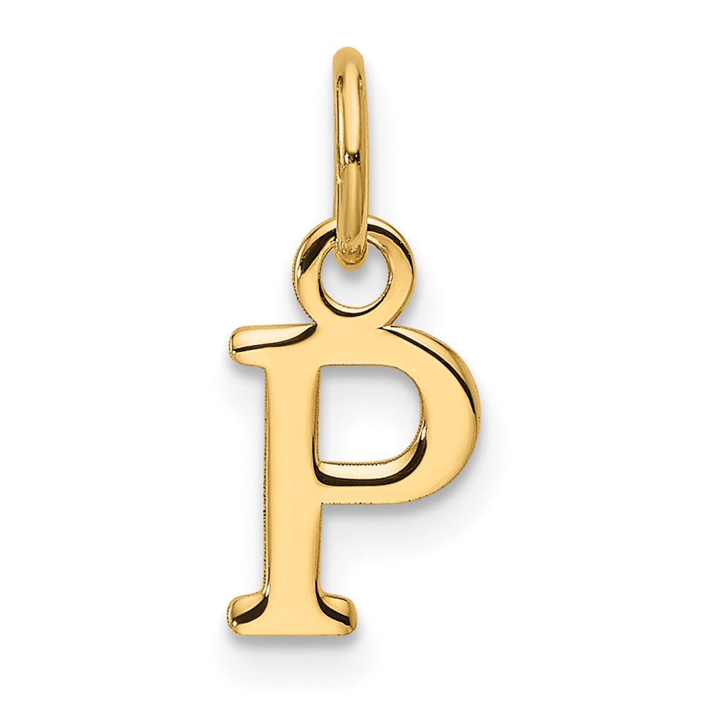 XNA1466Y_P.jpg 14ky Cutout Letter P Initial Pendant - Image 1