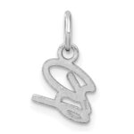 14K White Gold Uppercase Letter B Initial Charm - Image 3
