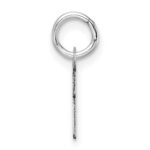 14K White Gold Uppercase Letter I Initial Charm - Image 2