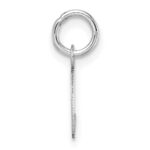 14K White Gold Uppercase Letter L Initial Charm - Image 2