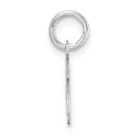 14K White Gold Uppercase Letter M Initial Charm - Image 2