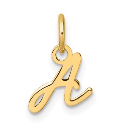 14K Uppercase Letter A Initial Charm