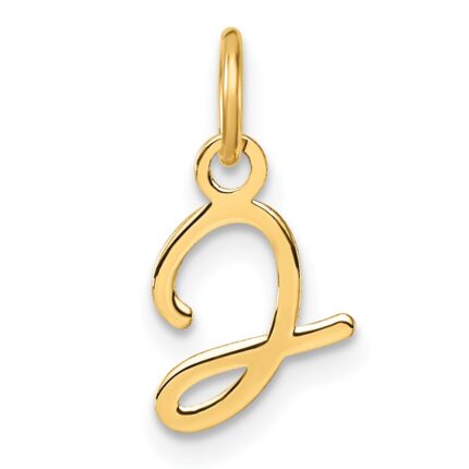 14K Uppercase Letter J Initial Charm