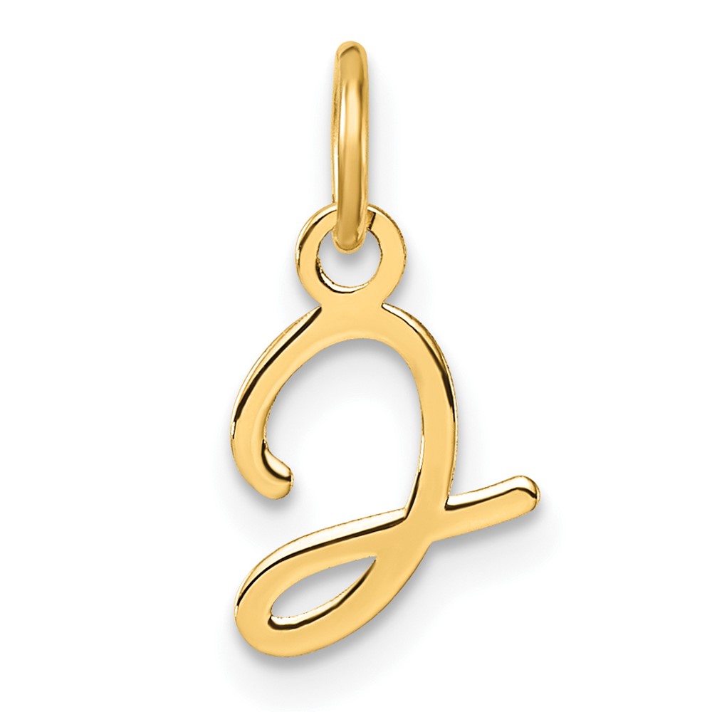 XNA1467Y_J.jpg 14K Uppercase Letter J Initial Charm - Image 1