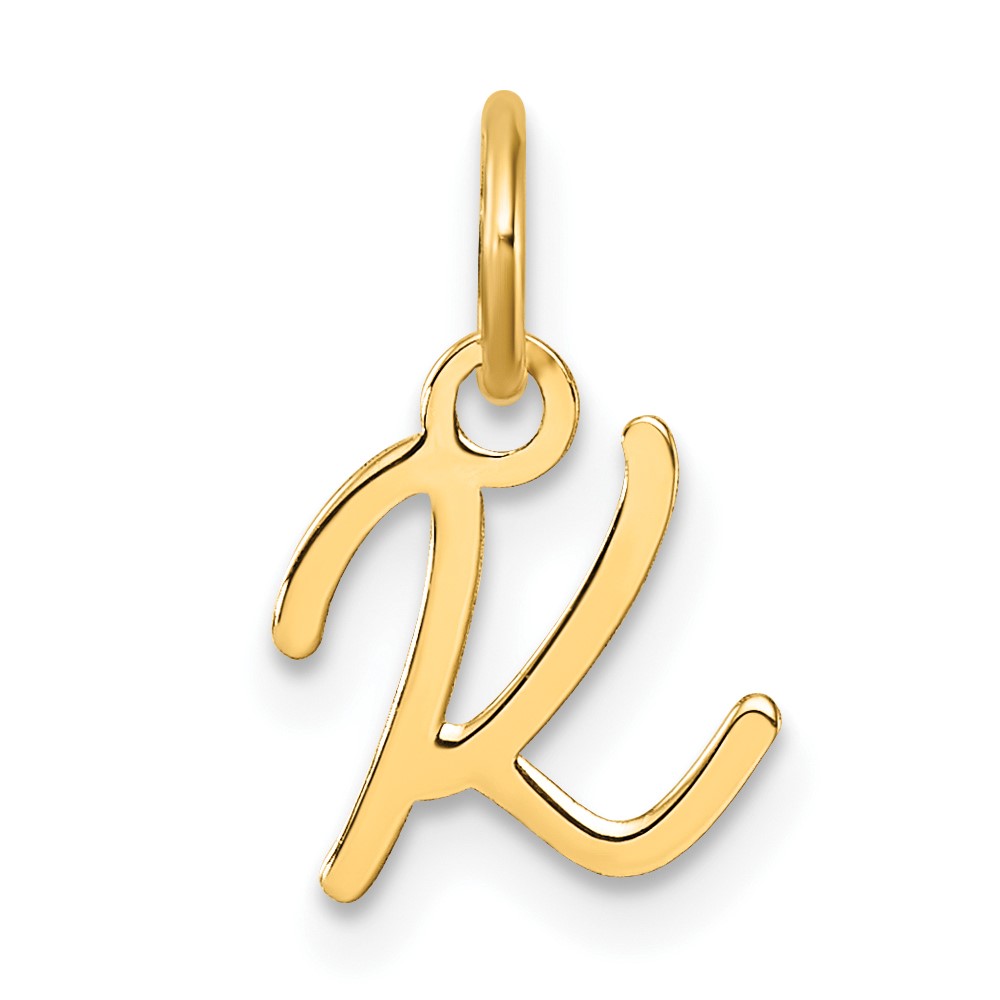 XNA1467Y_K.jpg 14K Uppercase Letter K Initial Charm - Image 1